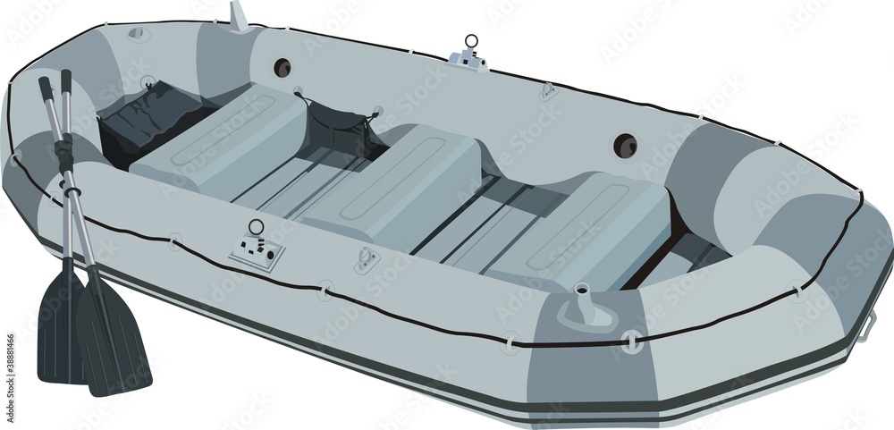 Fototapeta premium Inflatable boat