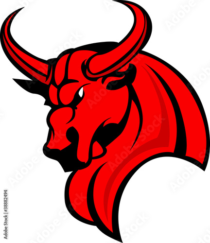 Mascot Bull Vector Graphic Illustration