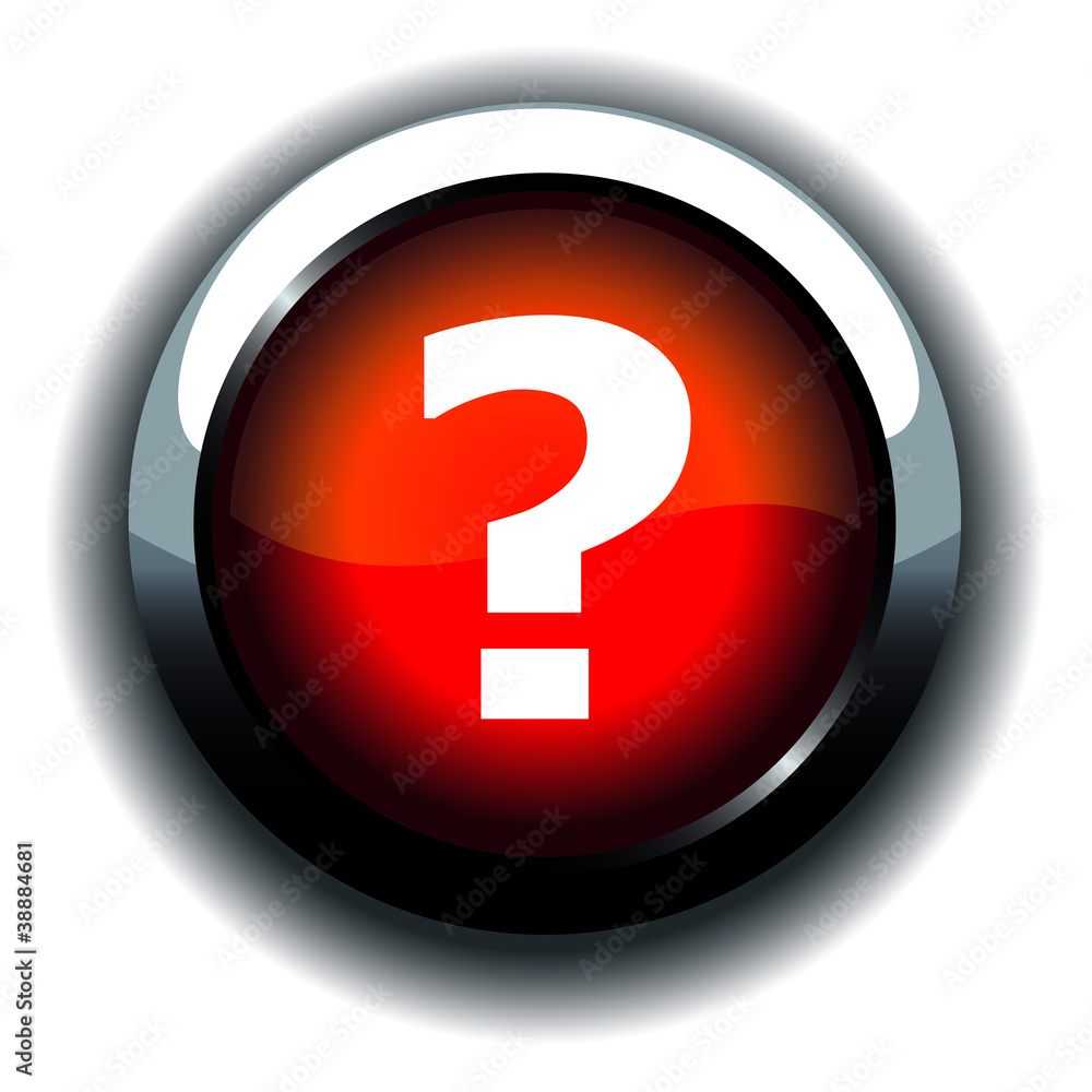 bouton interrogation rouge bouton interrogation rouge