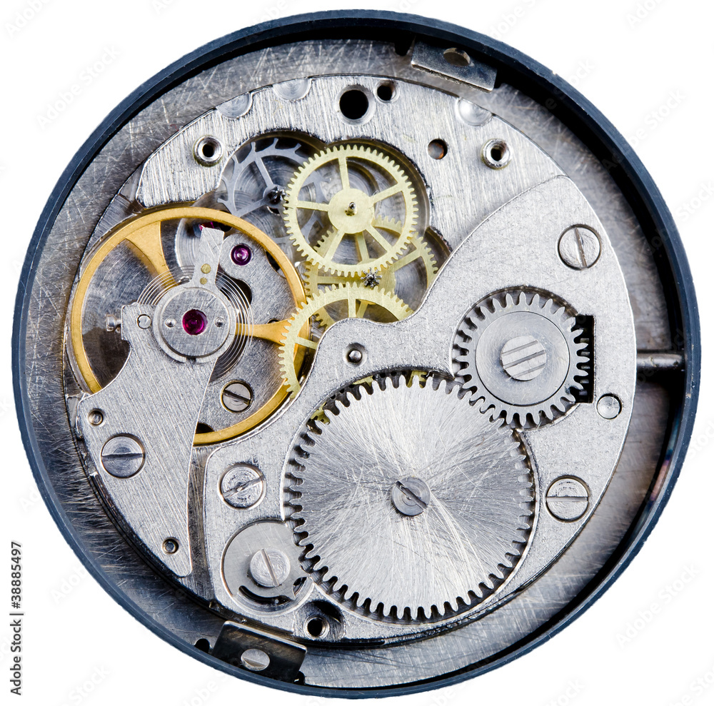 mechanism of old mechanical watch