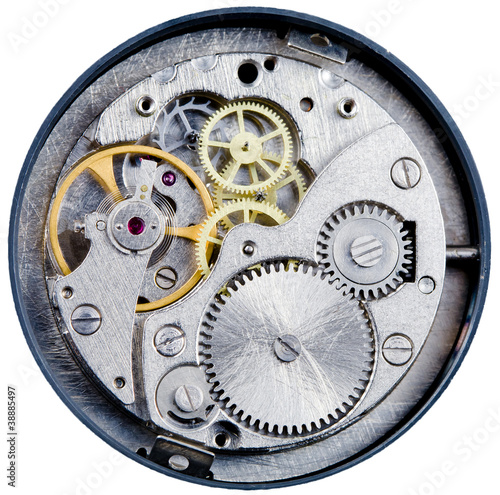 Valokuva mechanism of old mechanical watch