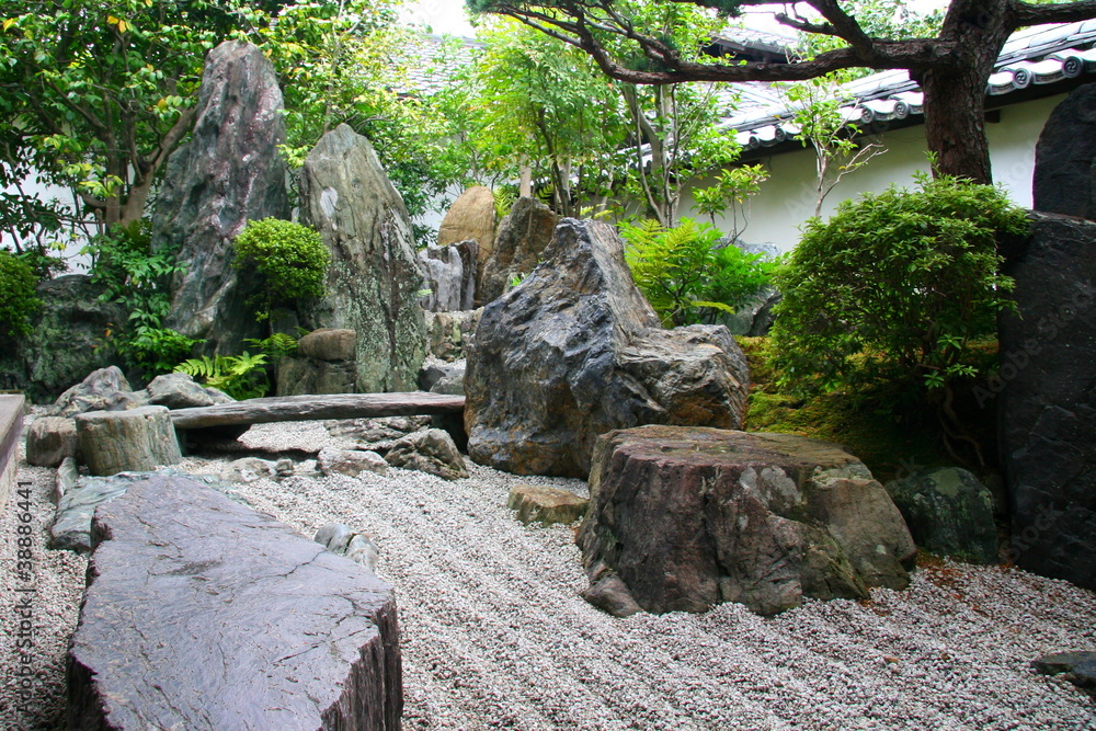 Fototapeta premium Jardin zen de temple Daitoku-ji à Kyoto