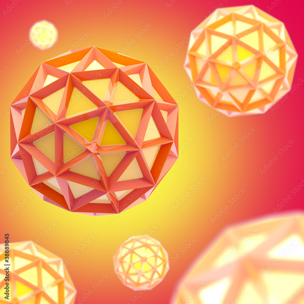 Abstract background made of plastic bright spheres Abstract background made of plastic bright spheres