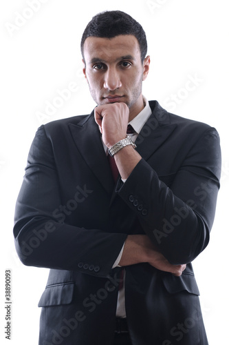 business man isolated over white background
