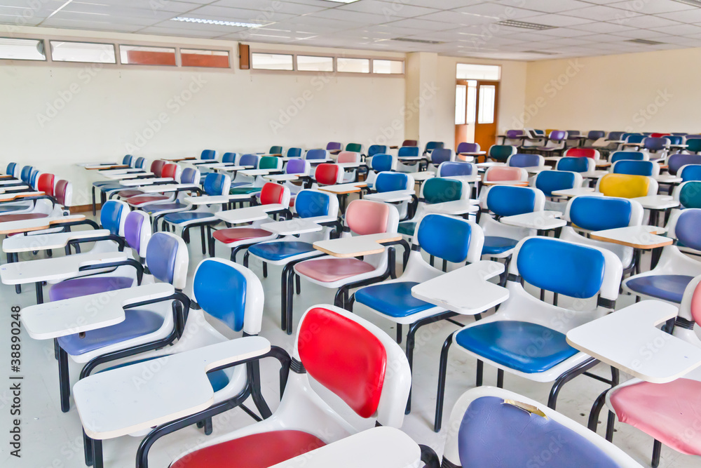 Naklejka premium Multi colored chairs