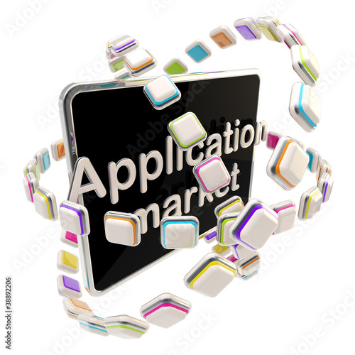 Application market emblem i...