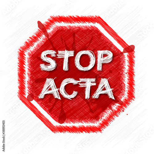 STOP ACTA Symbol