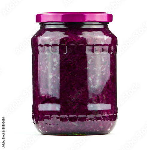 Canned red cabbage photo