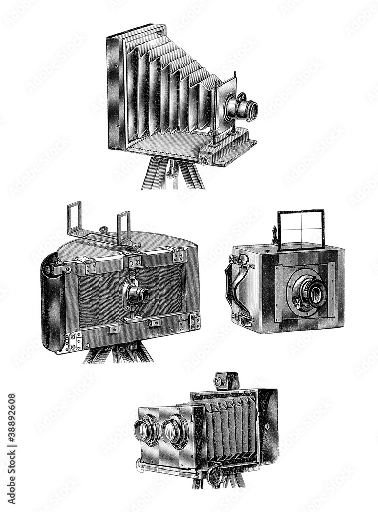 Naklejka premium Vintage Cameras
