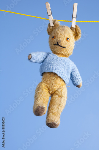 Old Teddy On The Washing Line photo