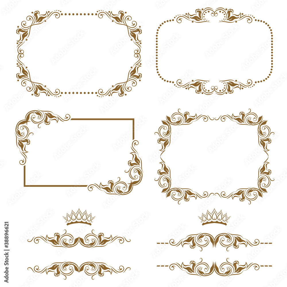 decorative frame, border, elements decorative frame, border, elements