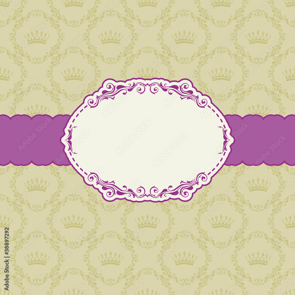 Template frame design for greeting card . Template frame design for greeting card .