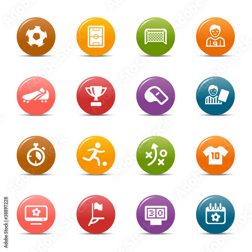 Colored Dots - Soccer Icons