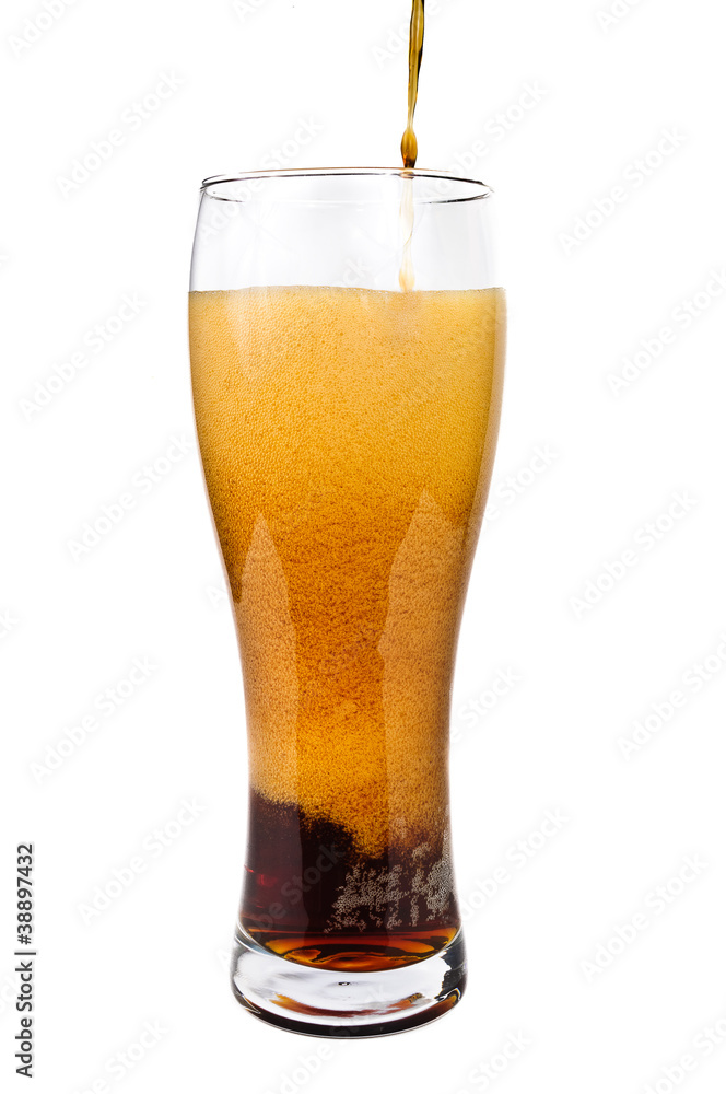Dark beer. Photo pour beer into a glass Dark beer. Photo pour beer into a glass