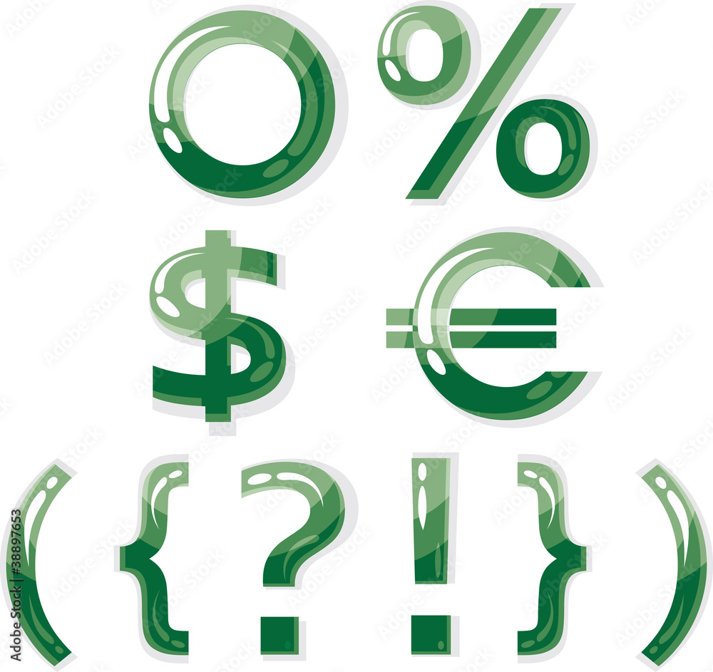 Obraz premium set of business sign