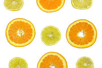 Keuken achterwand Plakjes fruit Sinaasappel citroen citrusmix  © pixelunikat