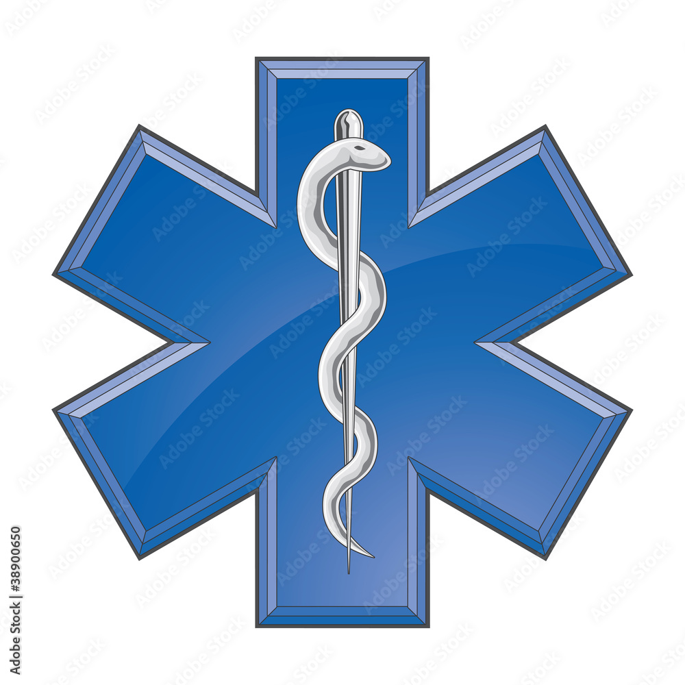 Naklejka premium Rescue Paramedic Medical Logo