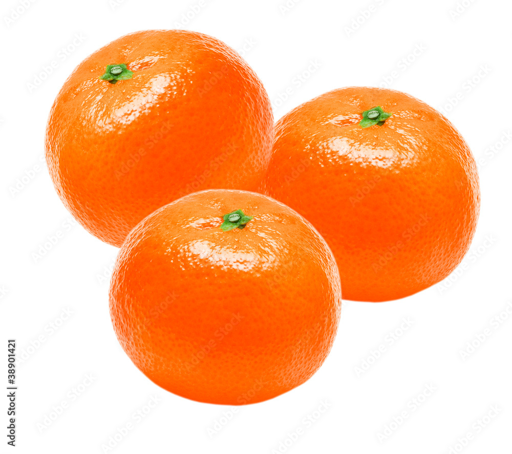 Mandarin isolated on white background Mandarin isolated on white background