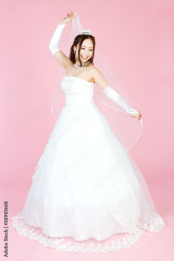Beautiful asian woman dressed as a bride Beautiful asian woman dressed as a bride