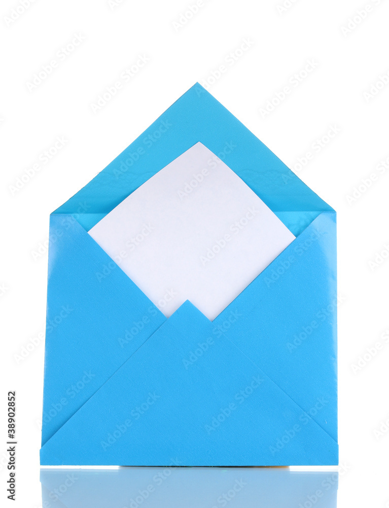 Color envelope isolated on white Color envelope isolated on white
