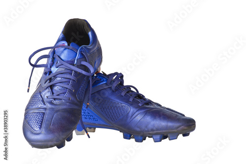 Football shoes with clipping path