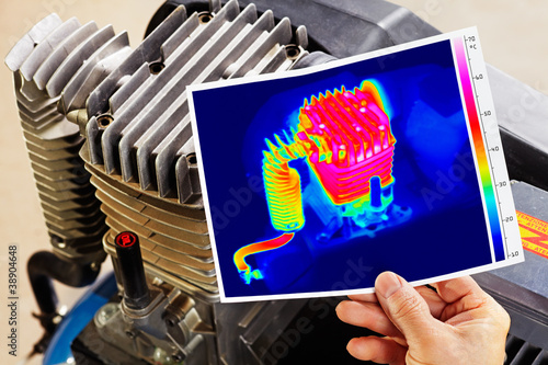 thermography of a compressor photo