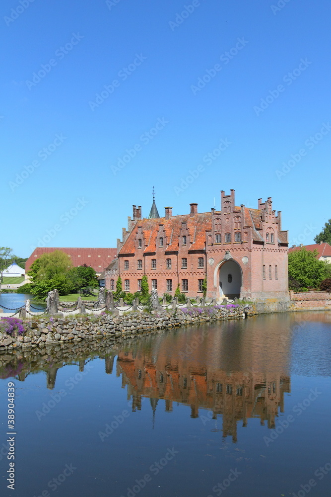 Egeskov castle and lake, Denmark