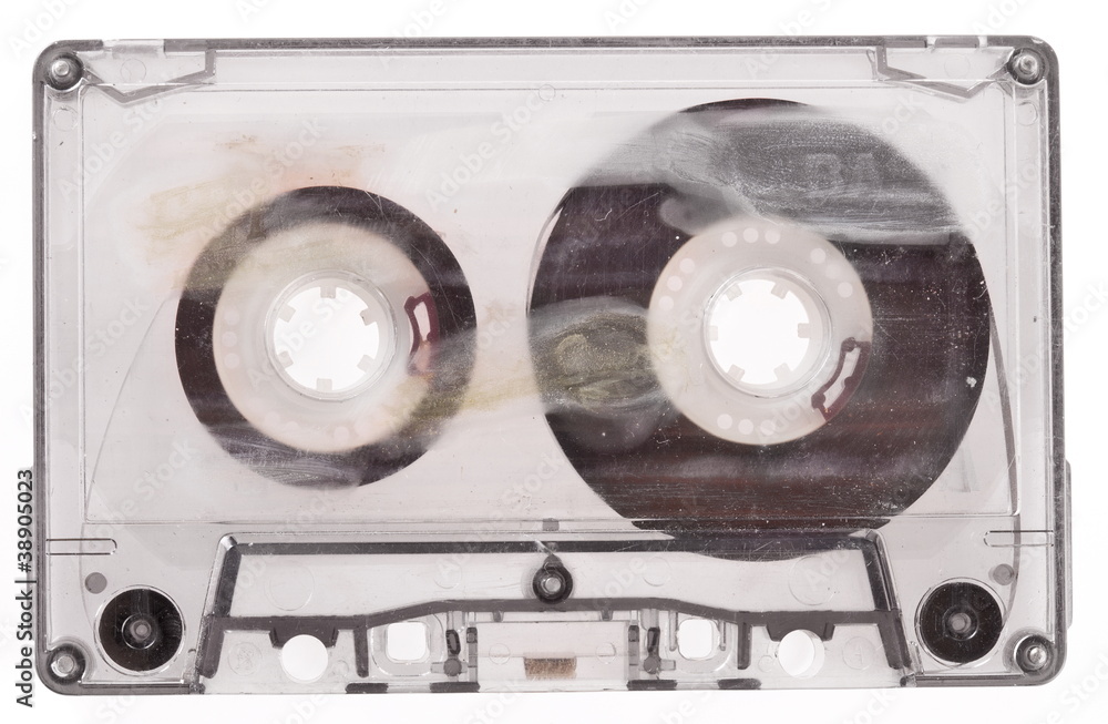 Fototapeta premium Old broken cassette.