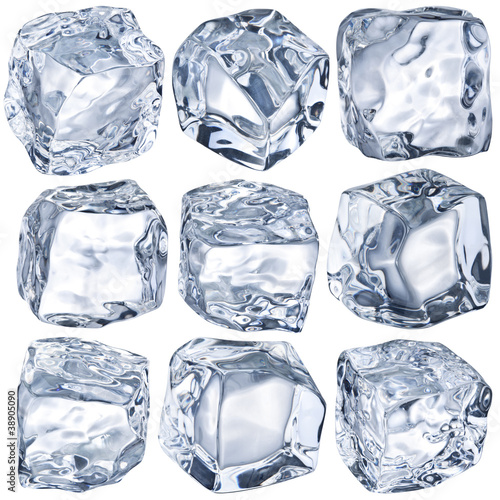Cubes of ice