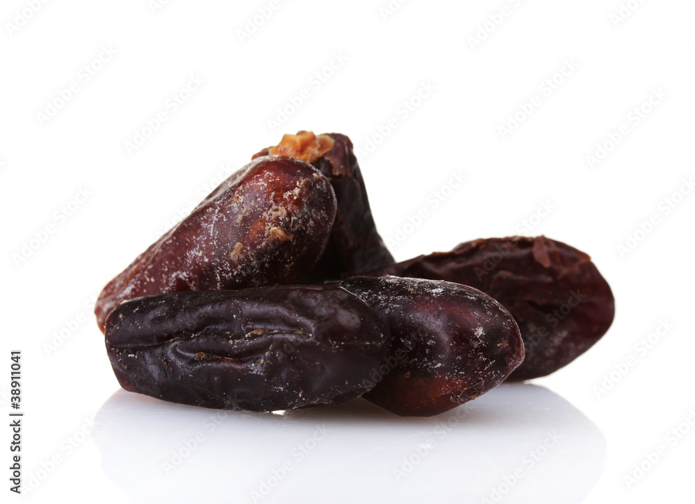 delicious dried dates isolated on white delicious dried dates isolated on white