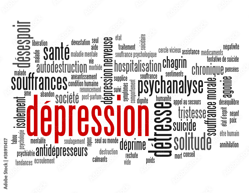 Nuage De s Depression Nerveuse Souffrance Maladie Suicide Stock Vector Adobe Stock