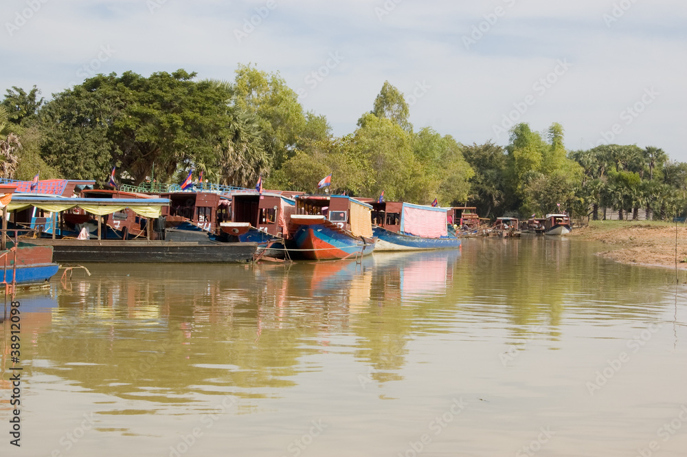 Pleasure Boats, Tonle Sap lake, Cambodia