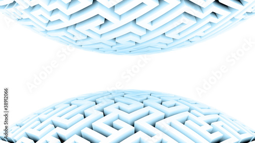 Planet Labyrinth 3D unterschiedliche Muster photo
