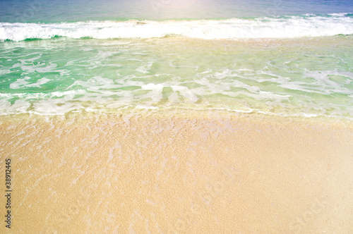 beach and a sea