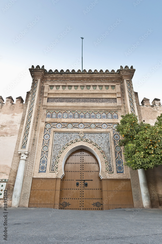 One of the many doors within the Imperial City of Meknes