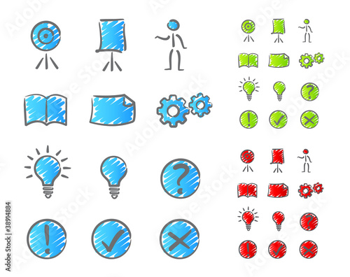 Presentation icons set 2