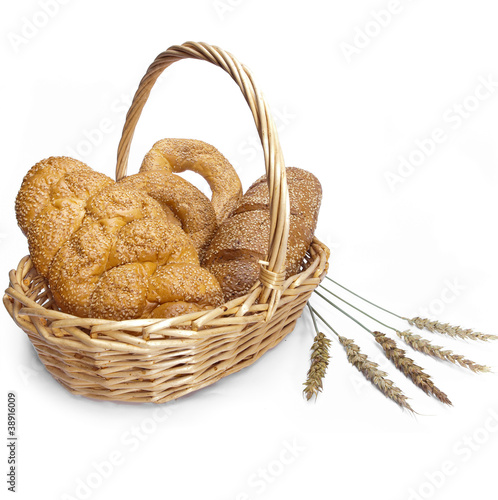 Basket with bread