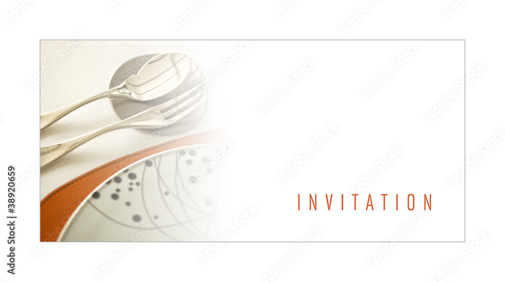 Invitation, carte, carton, marketing, promotion,restaurant, plat  Illustration Stock | Adobe Stock