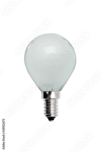 Glass bulb. Isolated image.