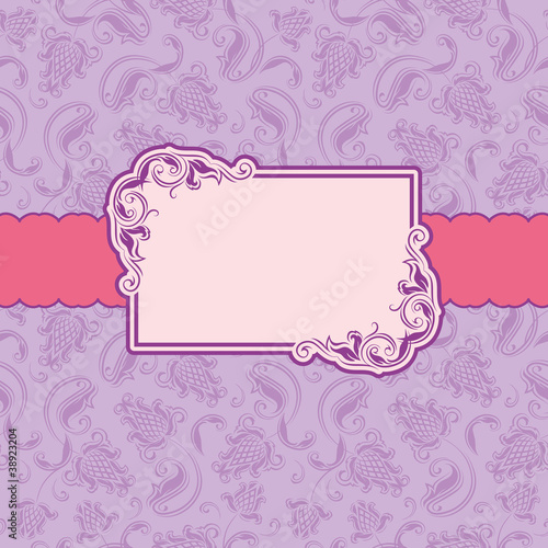 Wallpaper Mural Template frame design for greeting card . Torontodigital.ca