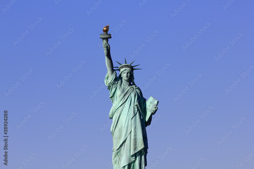 Fototapeta premium Statue of Liberty & Blue Sky.