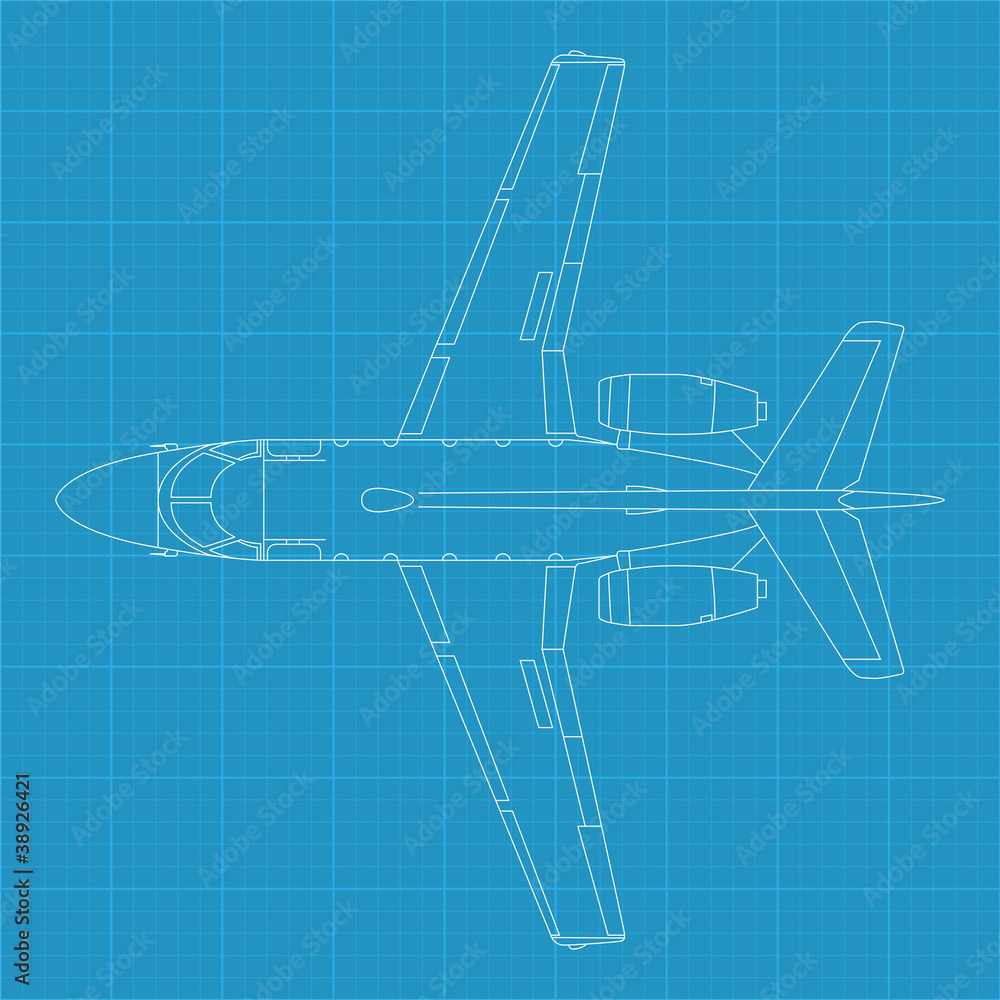 high detailed vector illustration of modern civil airplane high detailed vector illustration of modern civil airplane