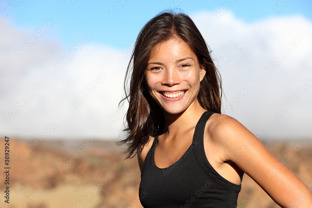 Sporty outdoor workout woman Sporty outdoor workout woman