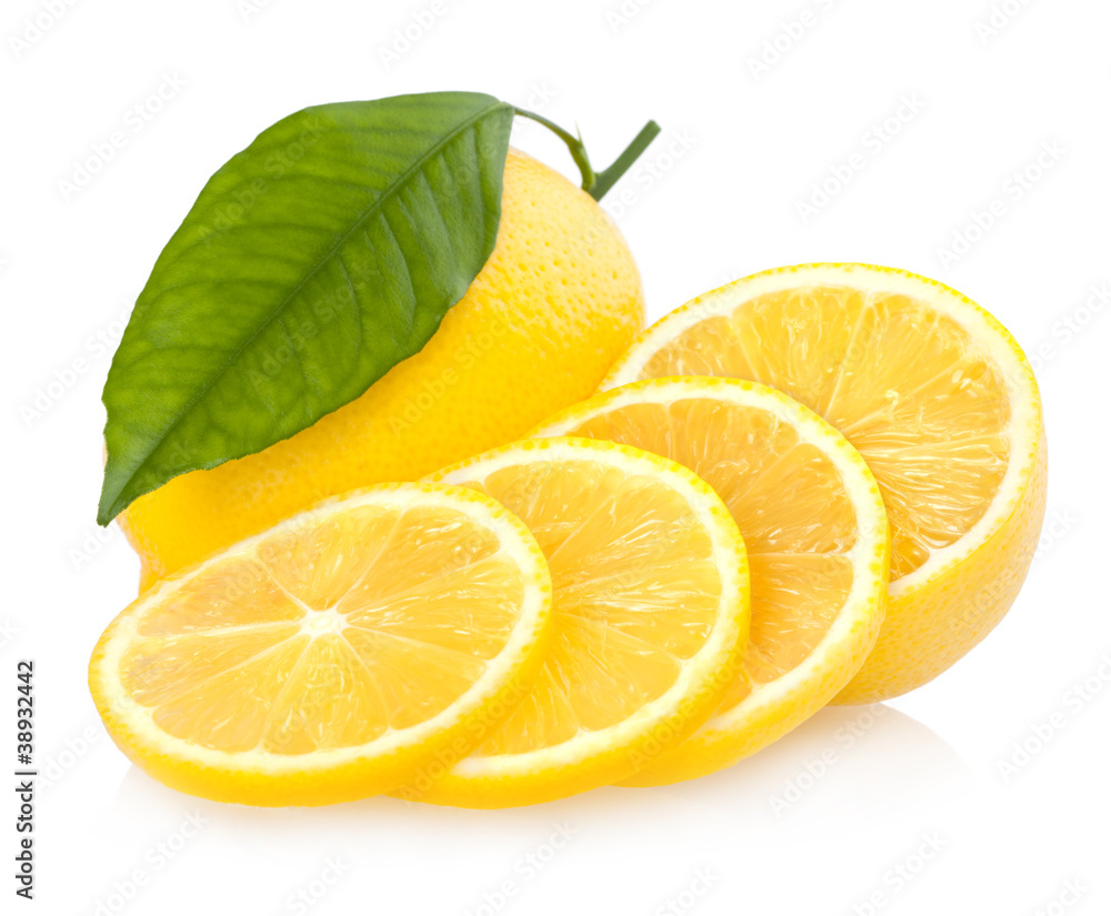 sliced lemon sliced lemon