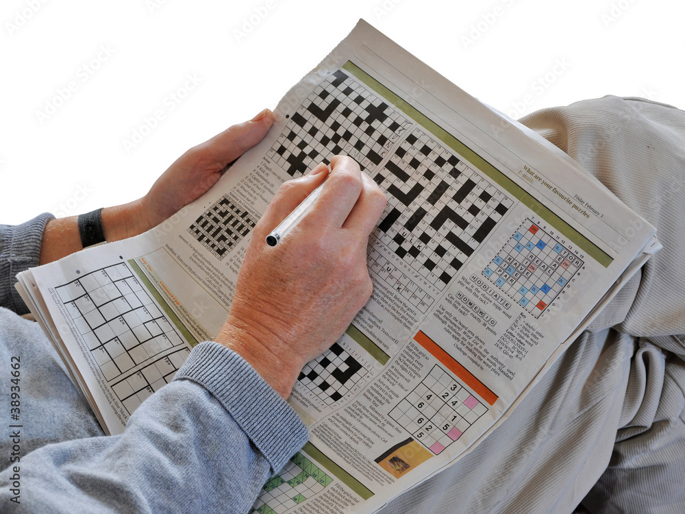 Naklejka premium Crossword