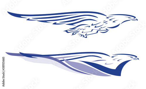 Tribal tattoo eagles