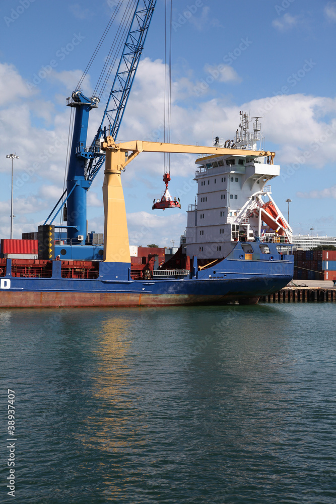 Cranes and container terminal - Port of Miami- Florida