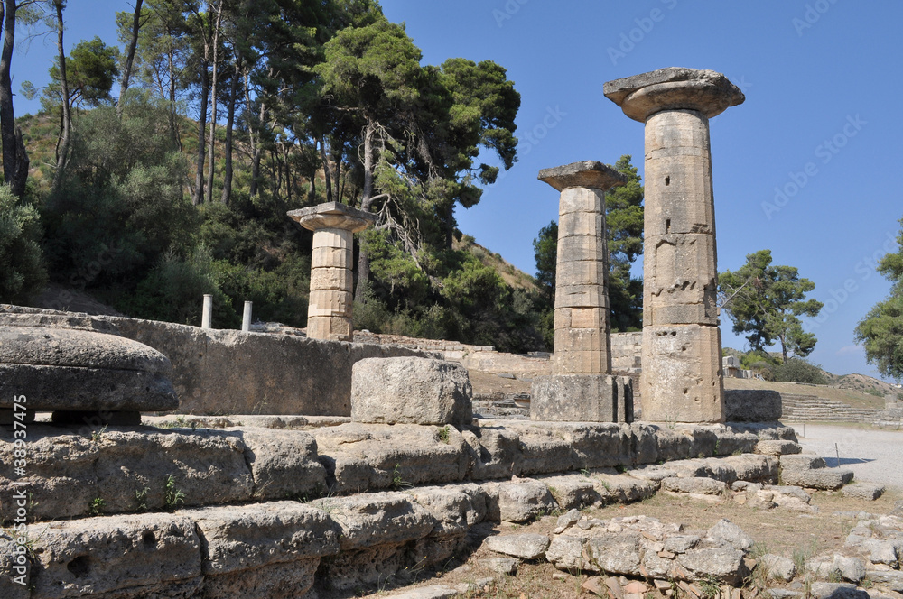 Grecia. Olimpia Tempio di Heraion Grecia. Olimpia Tempio di Heraion