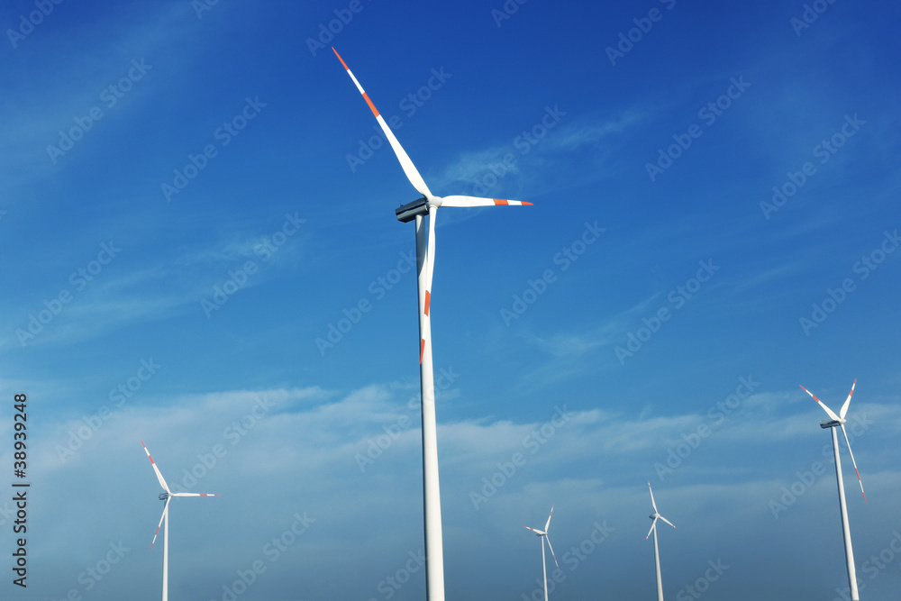 wind turbine generating eco electricity