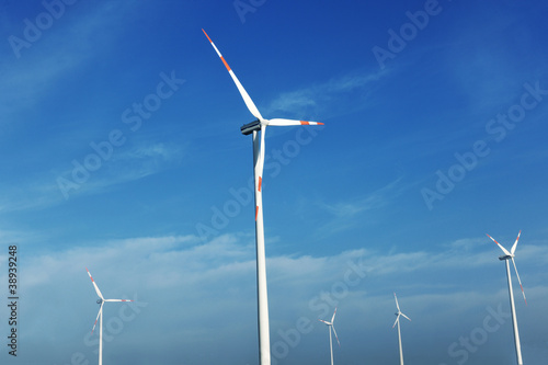 wind turbine generating eco electricity